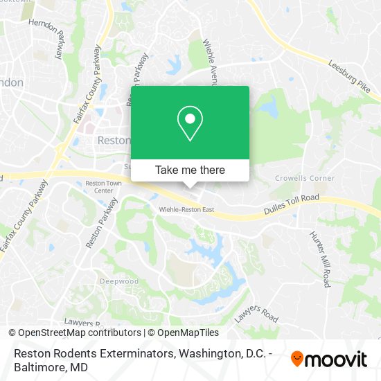 Mapa de Reston Rodents Exterminators