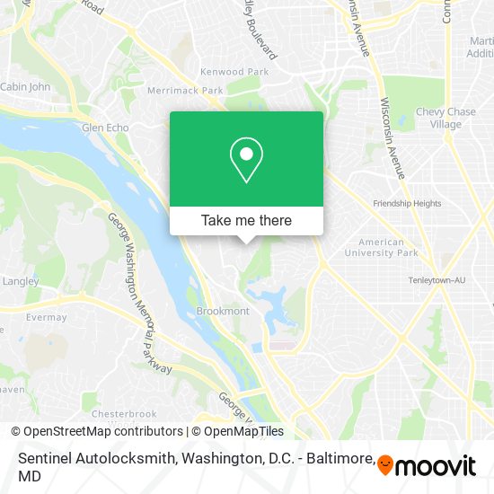 Sentinel Autolocksmith map