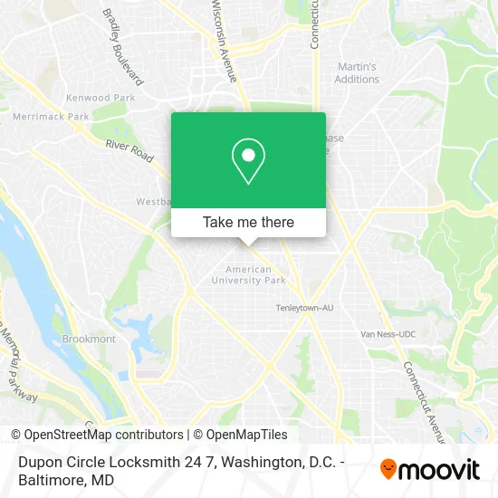 Dupon Circle Locksmith 24 7 map
