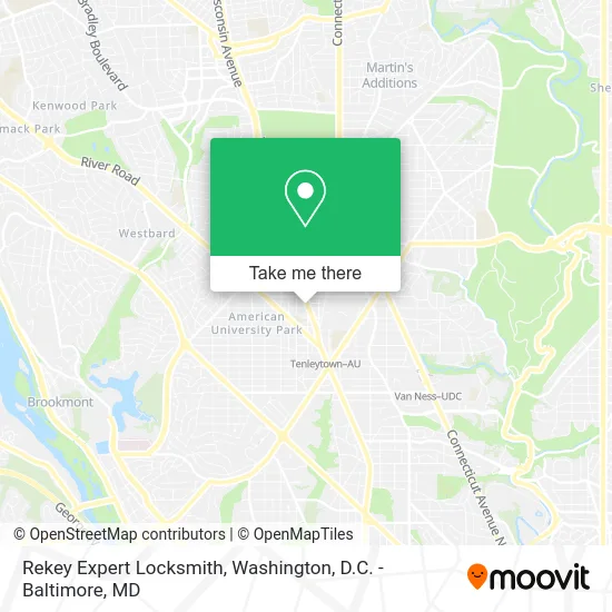 Rekey Expert Locksmith map