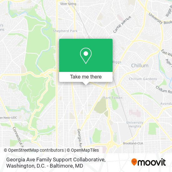 Georgia Ave Family Support Collaborative map