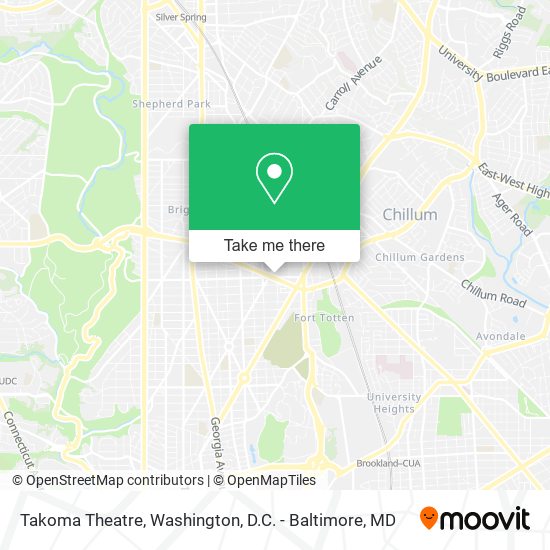 Mapa de Takoma Theatre