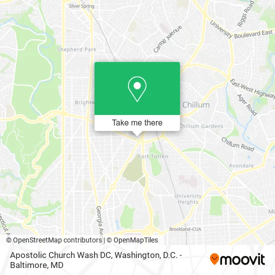 Mapa de Apostolic Church Wash DC