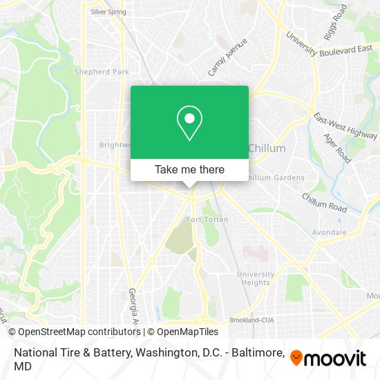 Mapa de National Tire & Battery