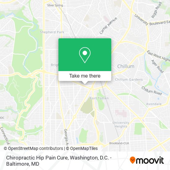 Mapa de Chiropractic Hip Pain Cure