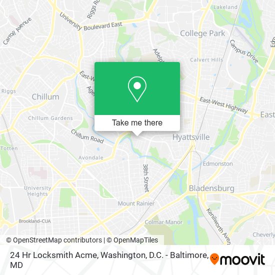 Mapa de 24 Hr Locksmith Acme
