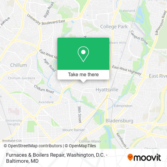 Furnaces & Boilers Repair map