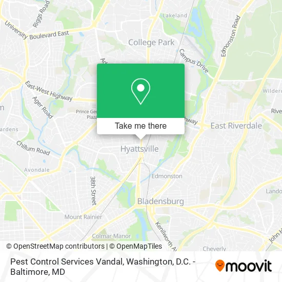 Mapa de Pest Control Services Vandal