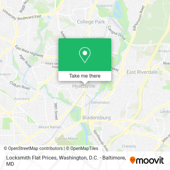 Locksmith Flat Prices map