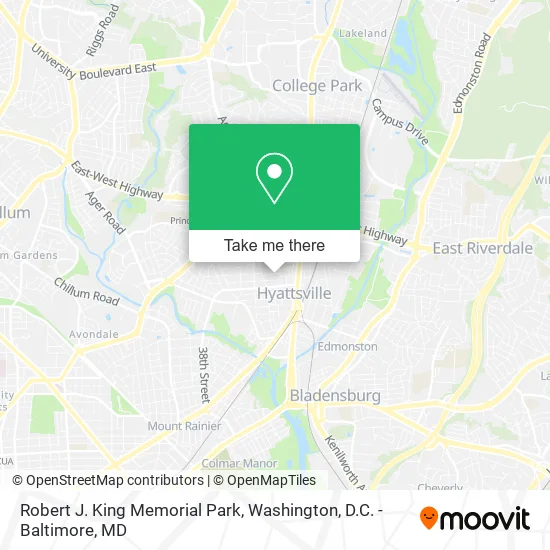 Robert J. King Memorial Park map