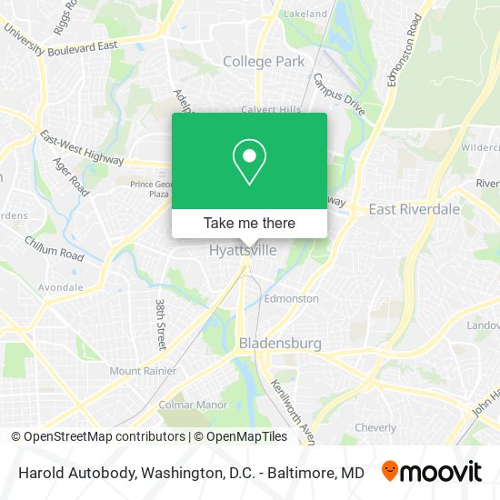 Mapa de Harold Autobody