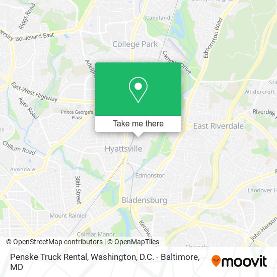 Mapa de Penske Truck Rental