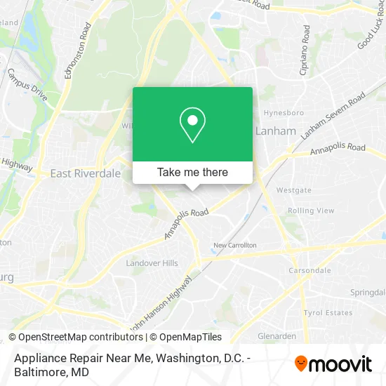 Mapa de Appliance Repair Near Me