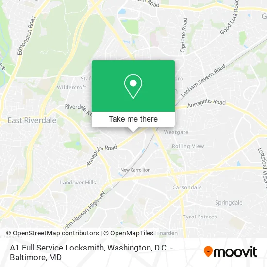 Mapa de A1 Full Service Locksmith