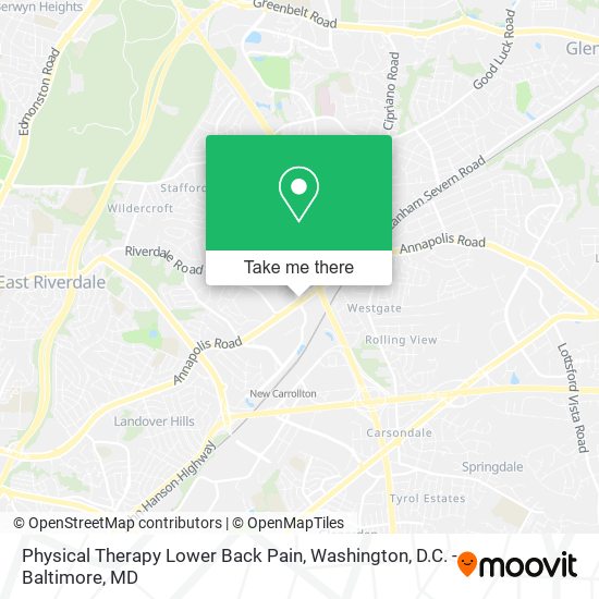 Physical Therapy Lower Back Pain map