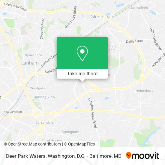 Deer Park Waters map