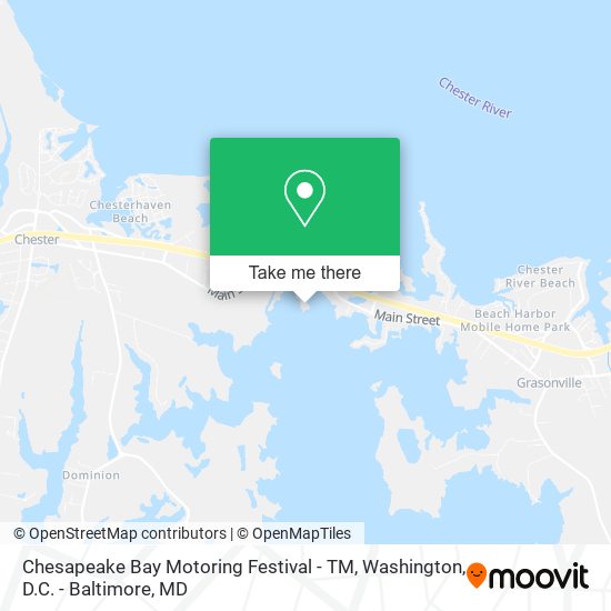Chesapeake Bay Motoring Festival - TM map