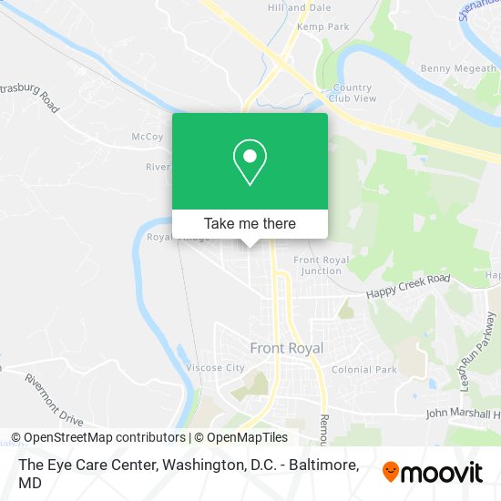 The Eye Care Center map