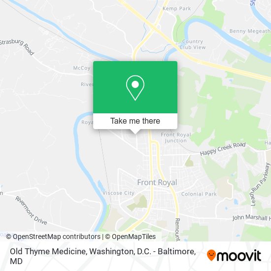 Old Thyme Medicine map