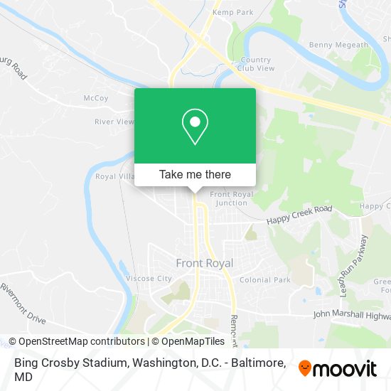 Mapa de Bing Crosby Stadium