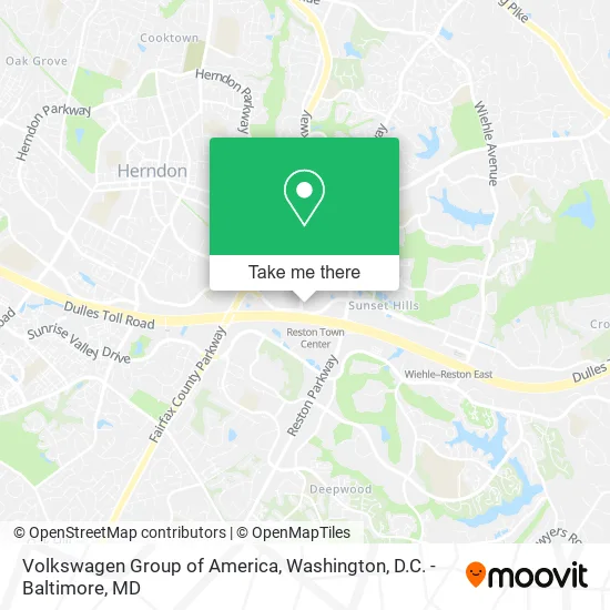 Mapa de Volkswagen Group of America