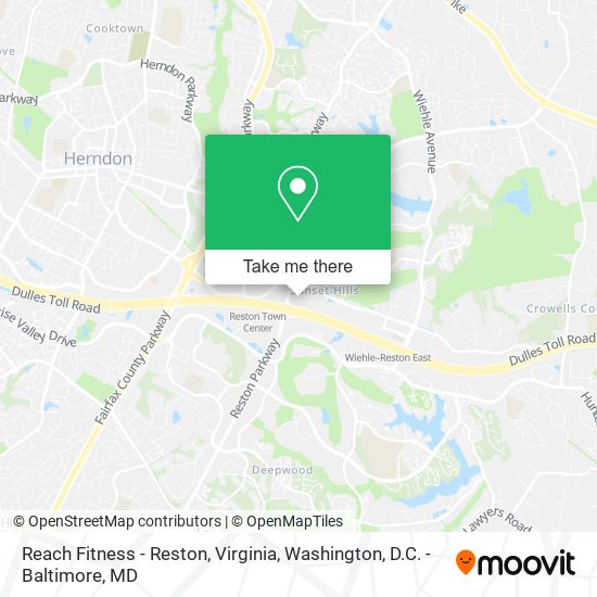 Reach Fitness - Reston, Virginia map
