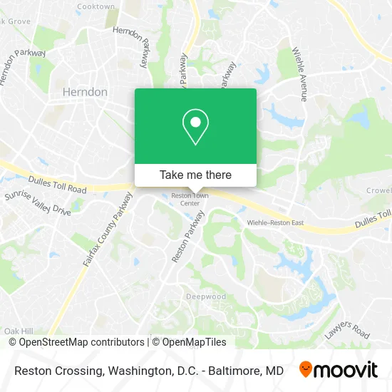 Reston Crossing map