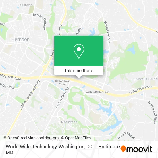 World Wide Technology map