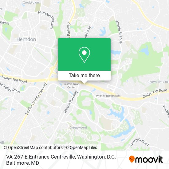 Mapa de VA-267 E Entrance Centreville