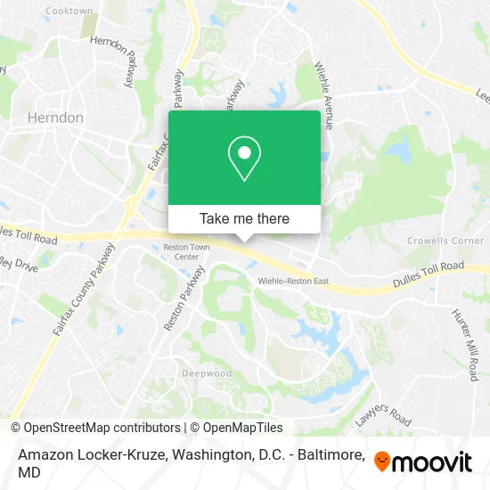 Amazon Locker-Kruze map
