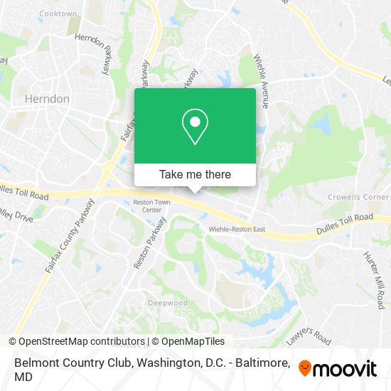Mapa de Belmont Country Club