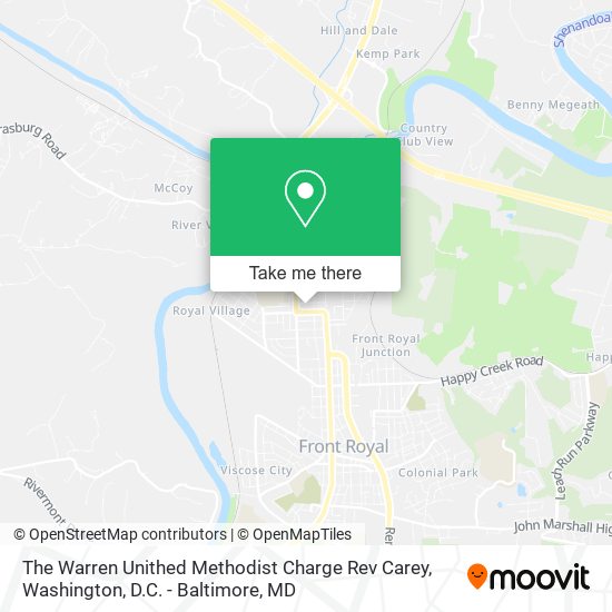 The Warren Unithed Methodist Charge Rev Carey map