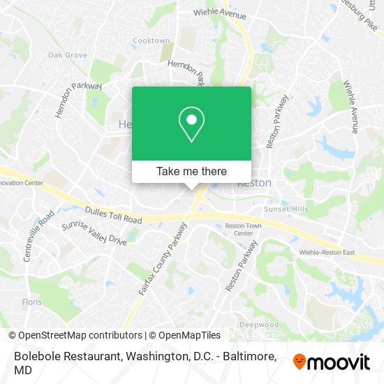 Mapa de Bolebole Restaurant