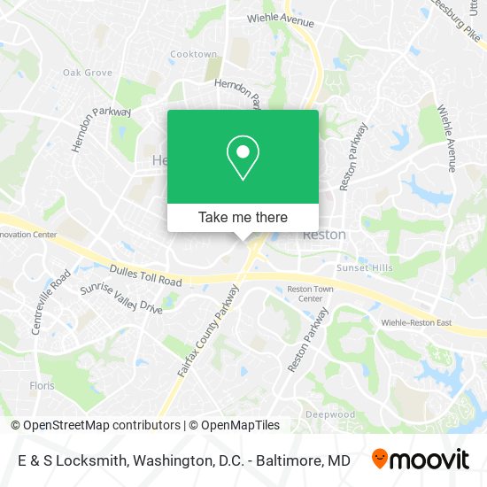 E & S Locksmith map