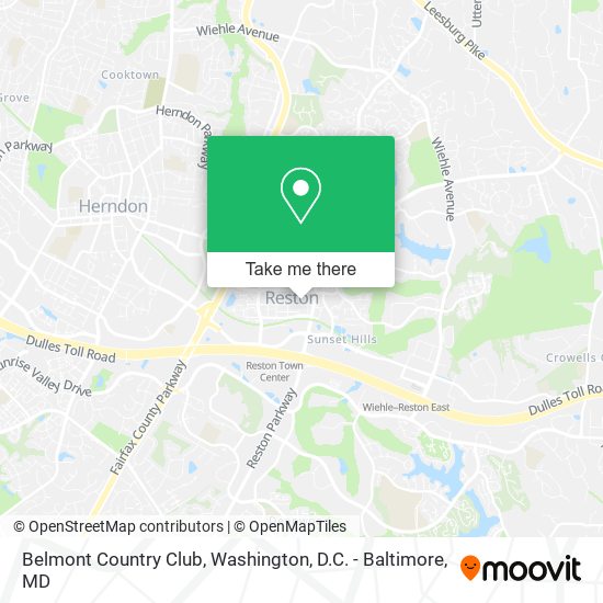 Belmont Country Club map