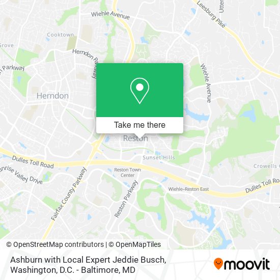 Ashburn with Local Expert Jeddie Busch map
