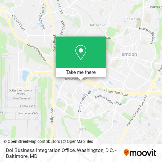 Doi Business Integration Office map