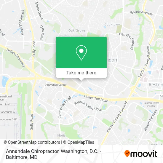 Annandale Chiropractor map
