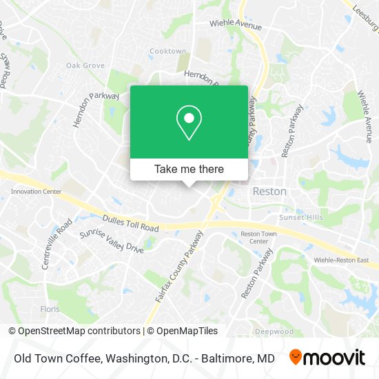 Old Town Coffee map