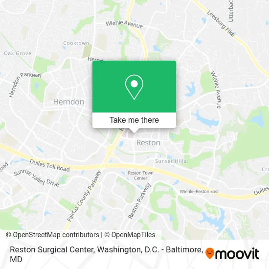 Reston Surgical Center map