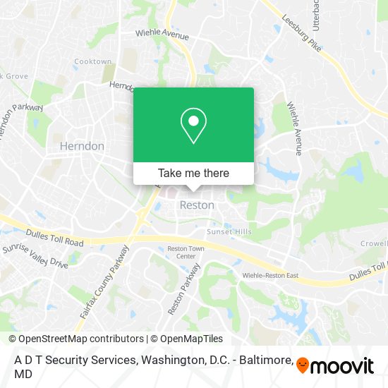 A D T Security Services map
