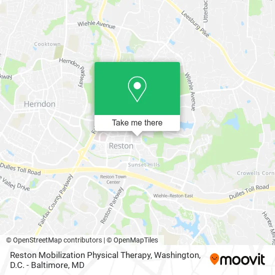 Reston Mobilization Physical Therapy map