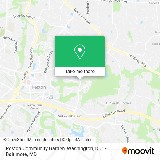 Reston Community Garden map