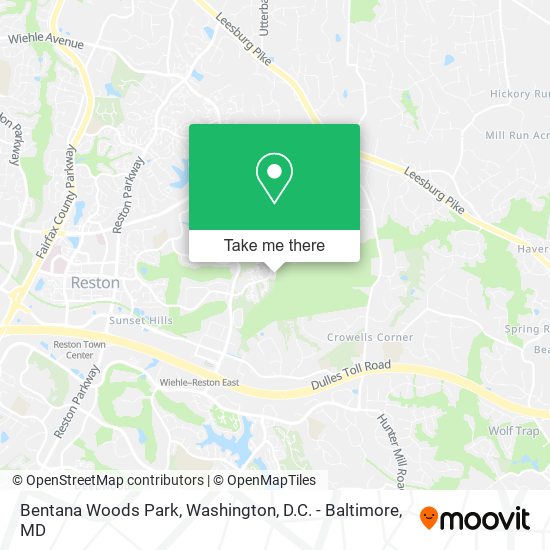 Mapa de Bentana Woods Park