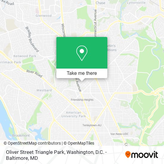 Oliver Street Triangle Park map
