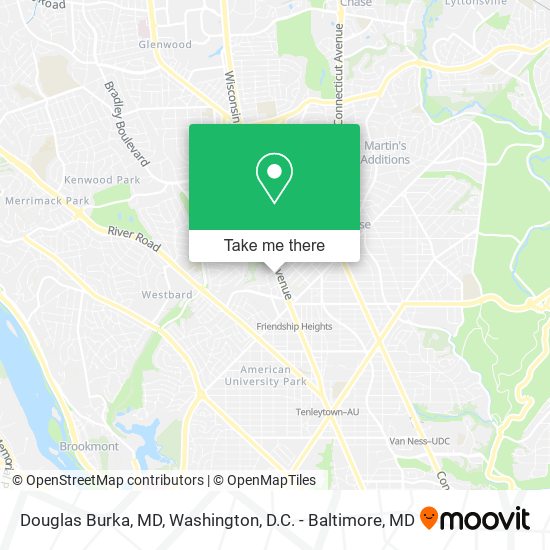 Douglas Burka, MD map