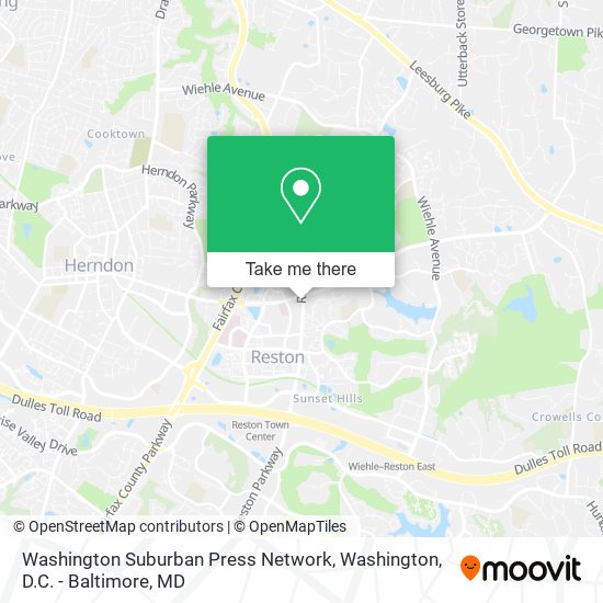Mapa de Washington Suburban Press Network