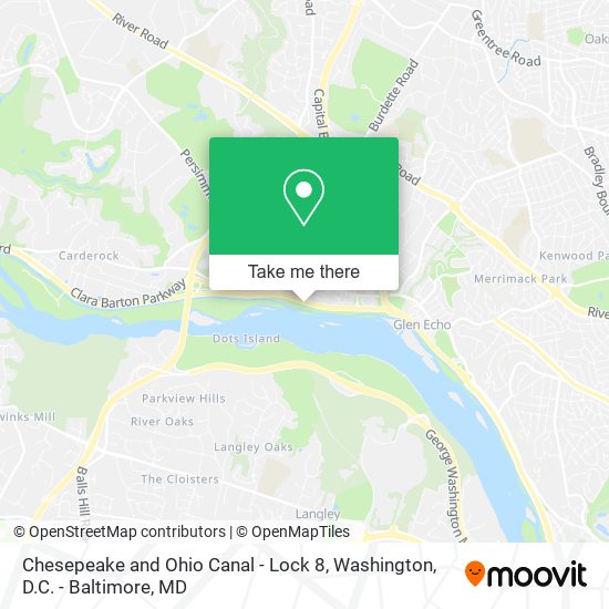 Mapa de Chesepeake and Ohio Canal - Lock 8