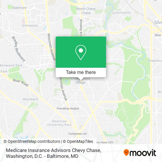 Medicare Insurance Advisors Chevy Chase map