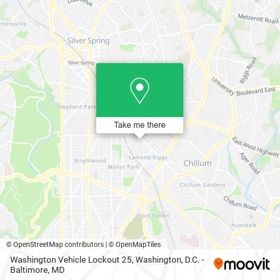 Mapa de Washington Vehicle Lockout 25